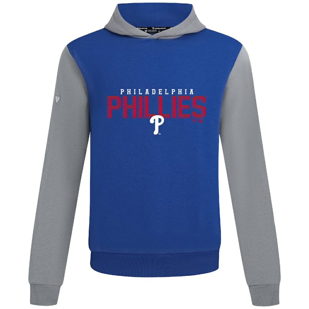 Philadelphia Phillies Levelwear Throwback Carve Ultimate Hoodie - Royal - MLB Sale
