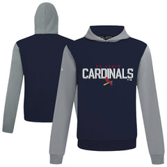 St. Louis Cardinals Levelwear Throwback Carve Ultimate Hoodie - Navy - MLB Online