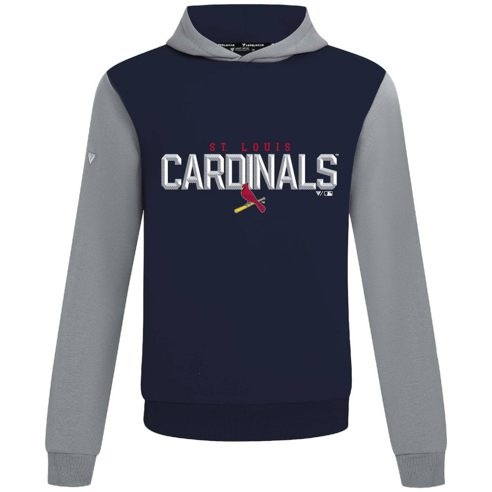 St. Louis Cardinals Levelwear Throwback Carve Ultimate Hoodie - Navy - MLB Online