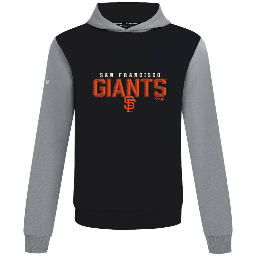 San Francisco Giants Levelwear Throwback Carve Ultimate Hoodie - Black - MLB Lifestyle