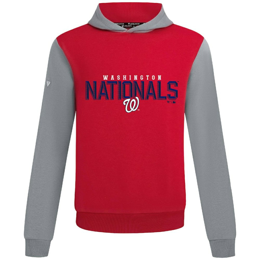 Washington Nationals Levelwear Throwback Carve Ultimate Hoodie - Red - MLB Online