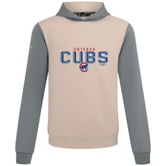Chicago Cubs Levelwear Throwback Carve Ultimate Hoodie - Sand - MLB Discount