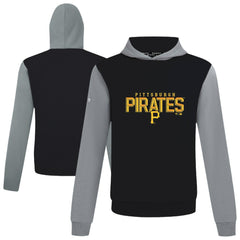 Pittsburgh Pirates Levelwear Throwback Carve Ultimate Hoodie - Black - MLB on Sale