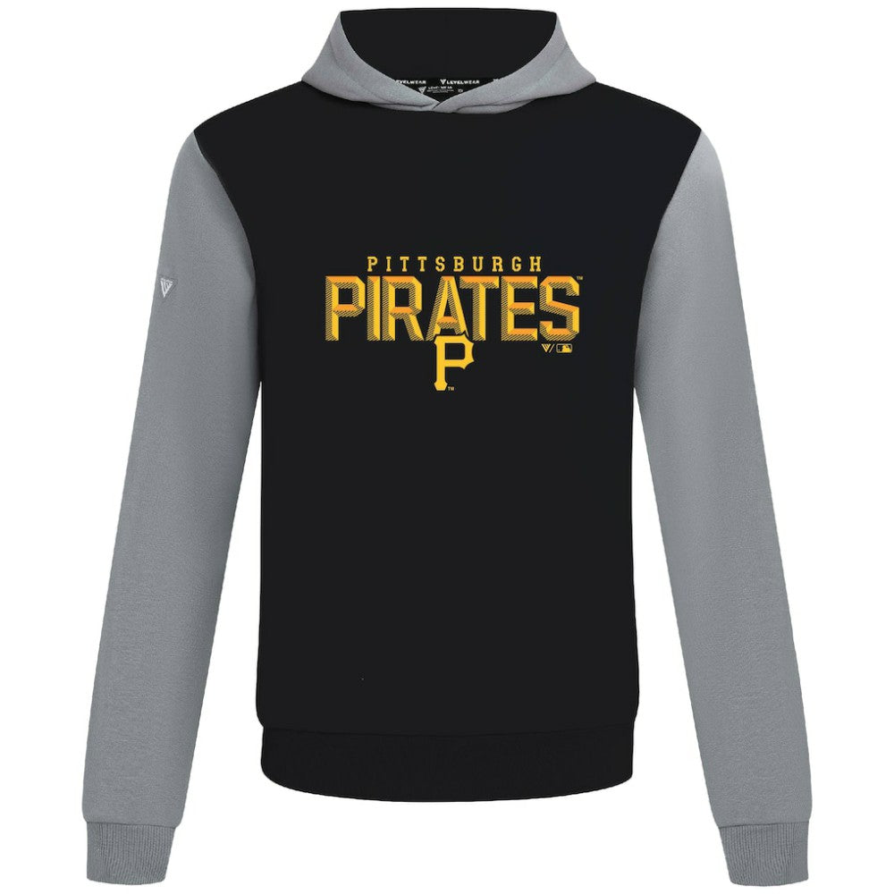 Pittsburgh Pirates Levelwear Throwback Carve Ultimate Hoodie - Black - MLB on Sale