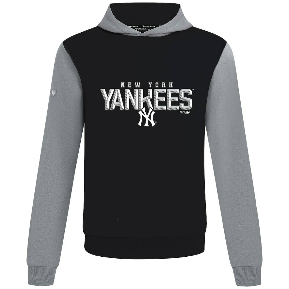 New York Yankees Levelwear Throwback Carve Ultimate Hoodie - Black - MLB Sale