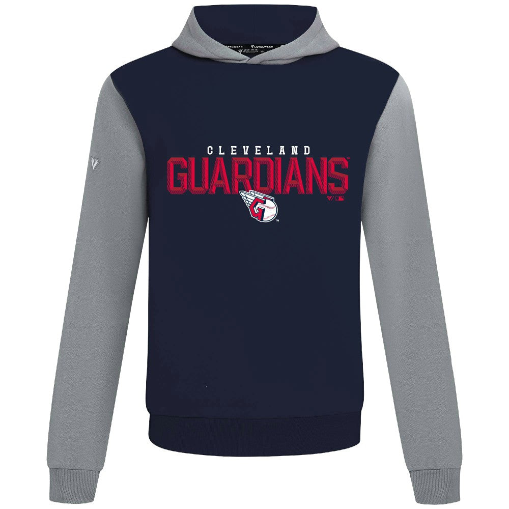 Cleveland Guardians Levelwear Throwback Carve Ultimate Hoodie - Navy - MLB Discount