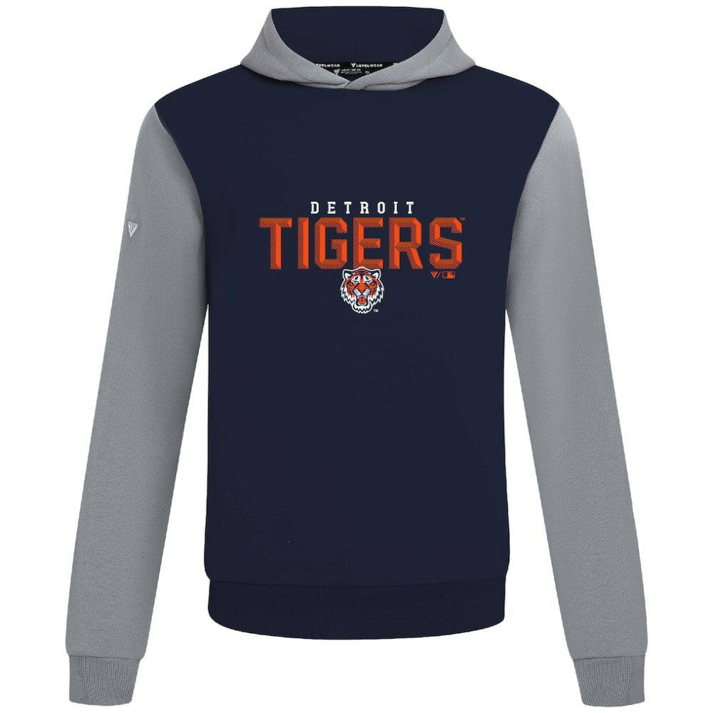 Detroit Tigers Levelwear Throwback Carve Ultimate Hoodie - Navy - MLB on Sale