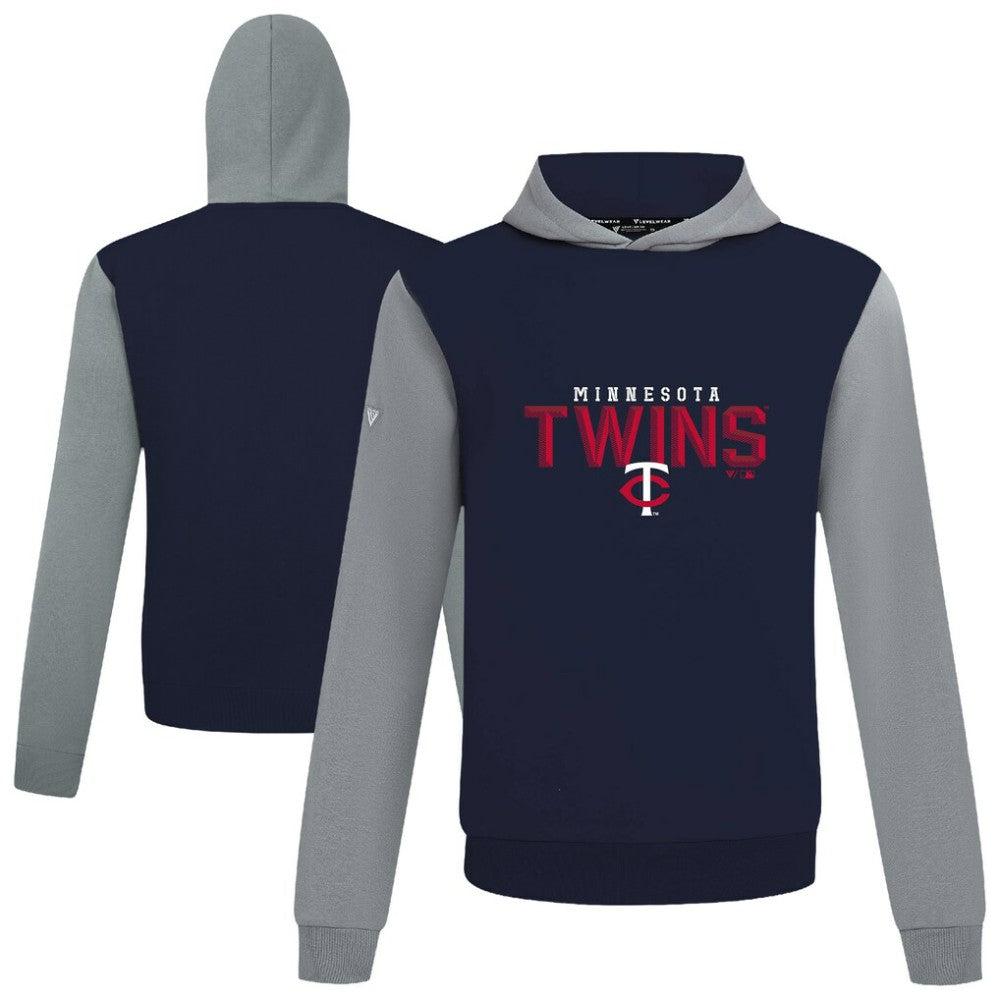 Minnesota Twins Levelwear Throwback Carve Ultimate Hoodie - Navy - MLB on Sale