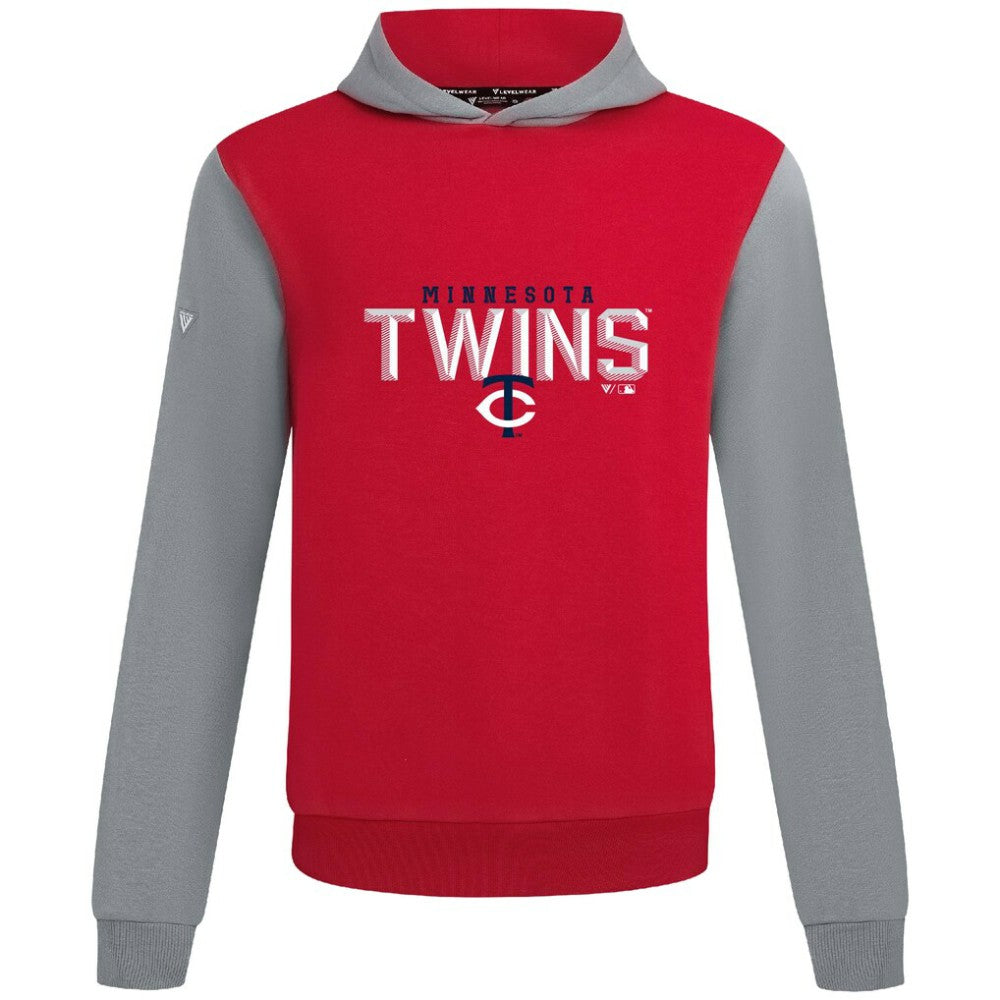 Minnesota Twins Levelwear Throwback Carve Ultimate Hoodie - Red - MLB on Sale