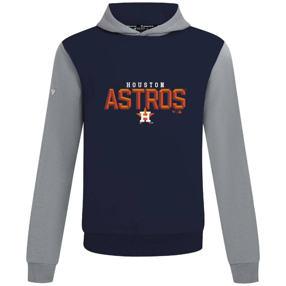 Houston Astros Levelwear Throwback Carve Ultimate Hoodie - Navy - MLB on Sale