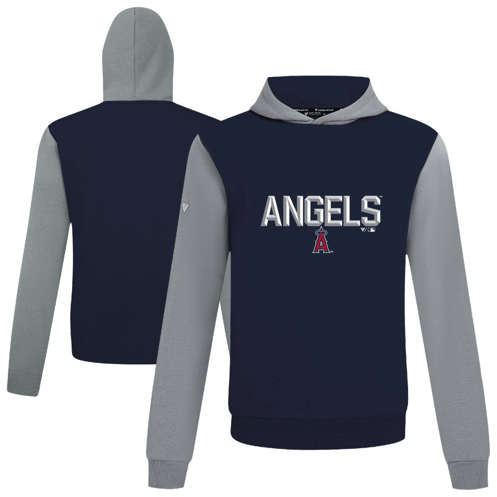 Los Angeles Angels Levelwear Throwback Carve Ultimate Hoodie - Navy - MLB Lifestyle