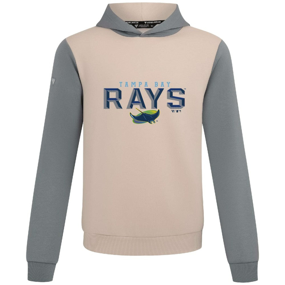 Tampa Bay Rays Levelwear Throwback Carve Ultimate Hoodie - Sand - MLB Sale