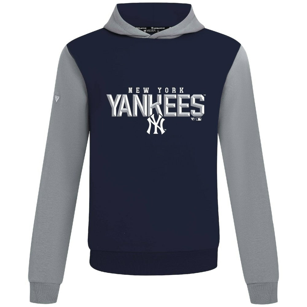New York Yankees Levelwear Throwback Carve Ultimate Hoodie - Navy - MLB Lifestyle