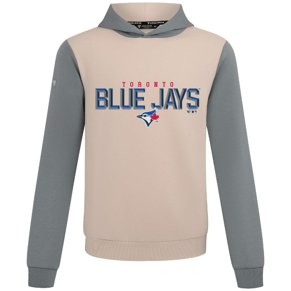 Toronto Blue Jays Levelwear Throwback Carve Ultimate Hoodie - Sand - MLB on Sale