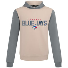 Toronto Blue Jays Levelwear Throwback Carve Ultimate Hoodie - Sand - MLB on Sale