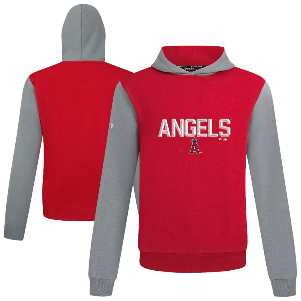 Los Angeles Angels Levelwear Throwback Carve Ultimate Hoodie - Red - MLB Sale