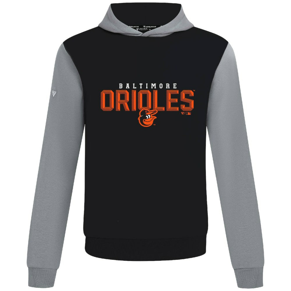 Baltimore Orioles Levelwear Throwback Carve Ultimate Hoodie - Black - MLB Online