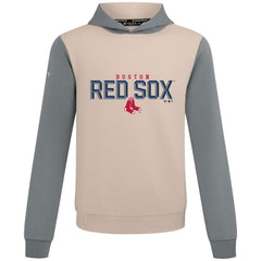 Boston Red Sox Levelwear Throwback Carve Ultimate Hoodie - Sand - MLB Sale