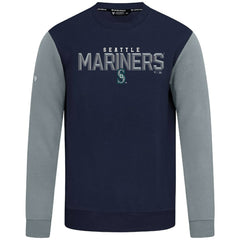 Seattle Mariners Levelwear Throwback Ultimate Carve Sweatshirt - College Navy - MLB Discount