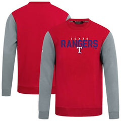 Texas Rangers Levelwear Throwback Ultimate Carve Sweatshirt - Red - MLB on Sale