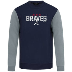 Atlanta Braves Levelwear Throwback Ultimate Carve Sweatshirt - Navy - MLB Online