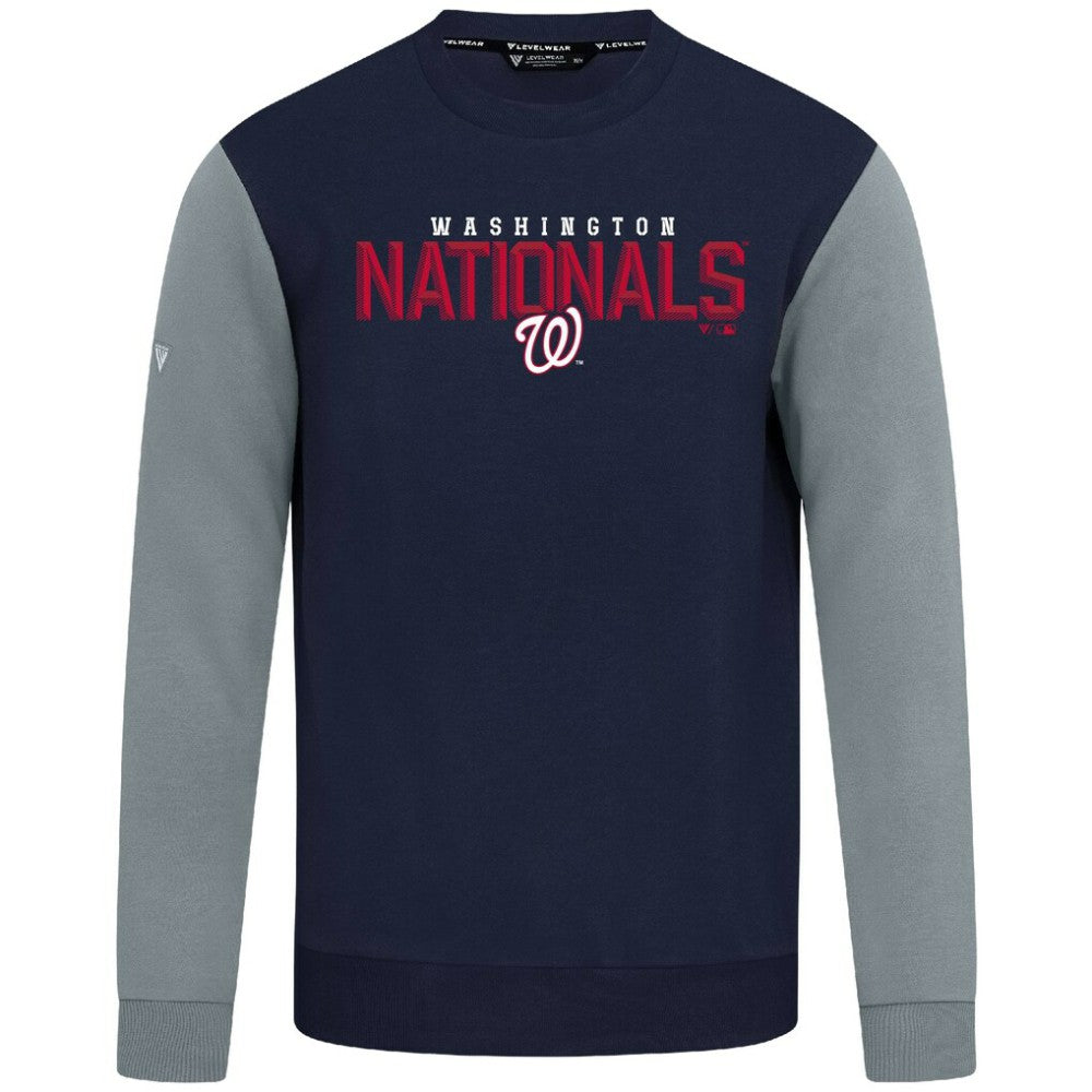 Washington Nationals Levelwear Throwback Ultimate Carve Sweatshirt - Navy - MLB Online