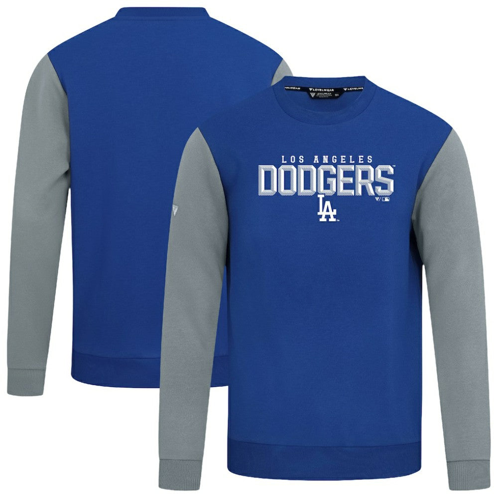 Los Angeles Dodgers Levelwear Throwback Ultimate Carve Sweatshirt - Royal - MLB Online
