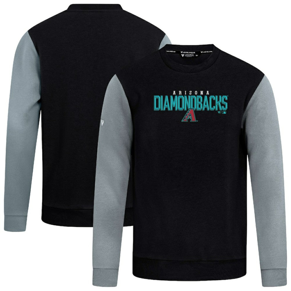 Arizona Diamondbacks Levelwear Throwback Ultimate Carve Sweatshirt - Black - MLB Discount