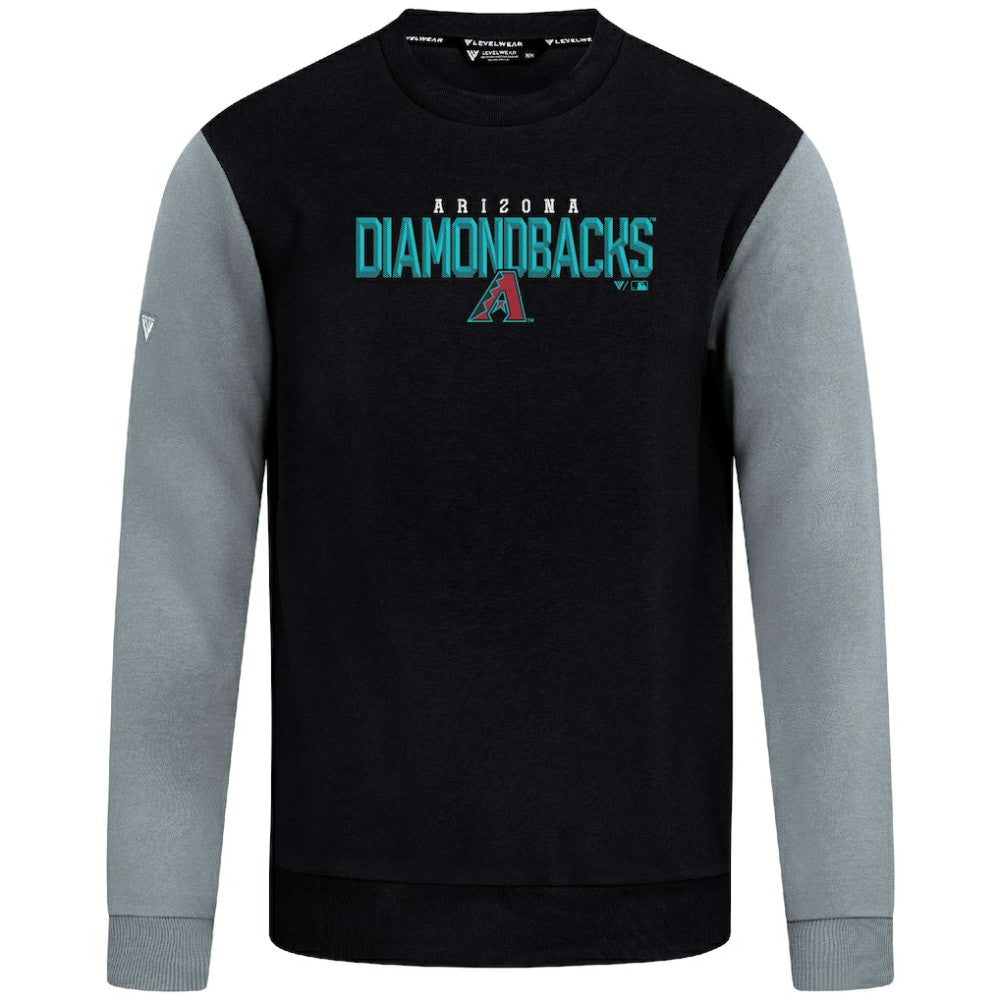 Arizona Diamondbacks Levelwear Throwback Ultimate Carve Sweatshirt - Black - MLB Discount