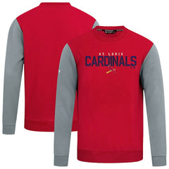 St. Louis Cardinals Levelwear Throwback Ultimate Carve Sweatshirt - Red - MLB Lifestyle