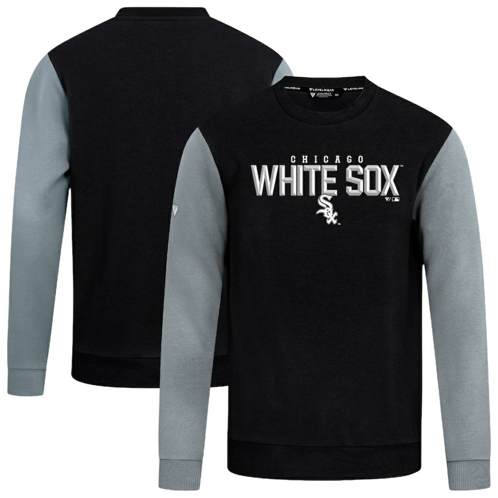 Chicago White Sox Levelwear Throwback Ultimate Carve Sweatshirt - Black - MLB Sale