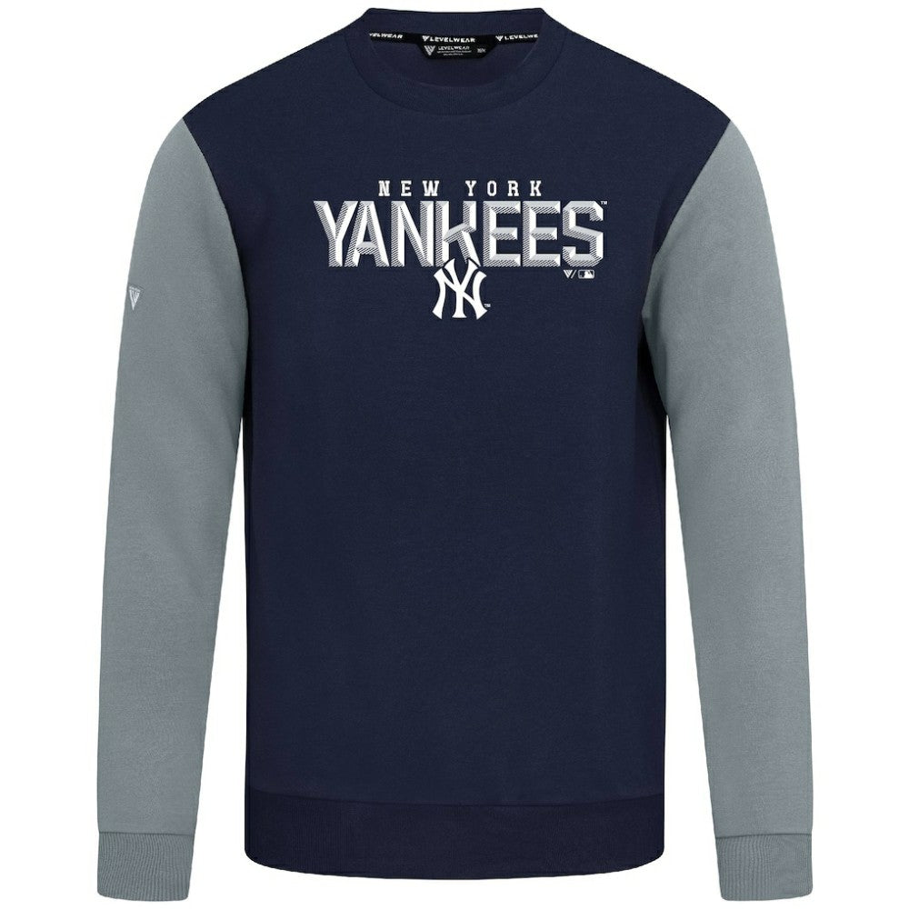 New York Yankees Levelwear Throwback Ultimate Carve Sweatshirt - Navy - MLB Lifestyle
