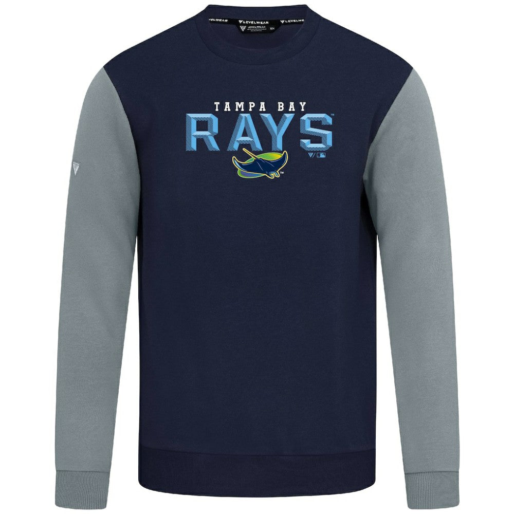 Tampa Bay Rays Levelwear Throwback Ultimate Carve Sweatshirt - Navy - MLB Online