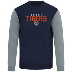 Detroit Tigers Levelwear Throwback Ultimate Carve Sweatshirt - Navy - MLB Lifestyle