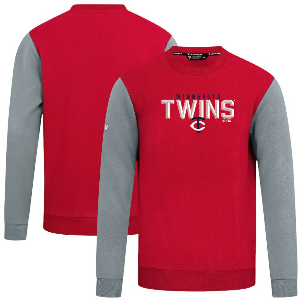 Minnesota Twins Levelwear Throwback Ultimate Carve Sweatshirt - Red - MLB Online