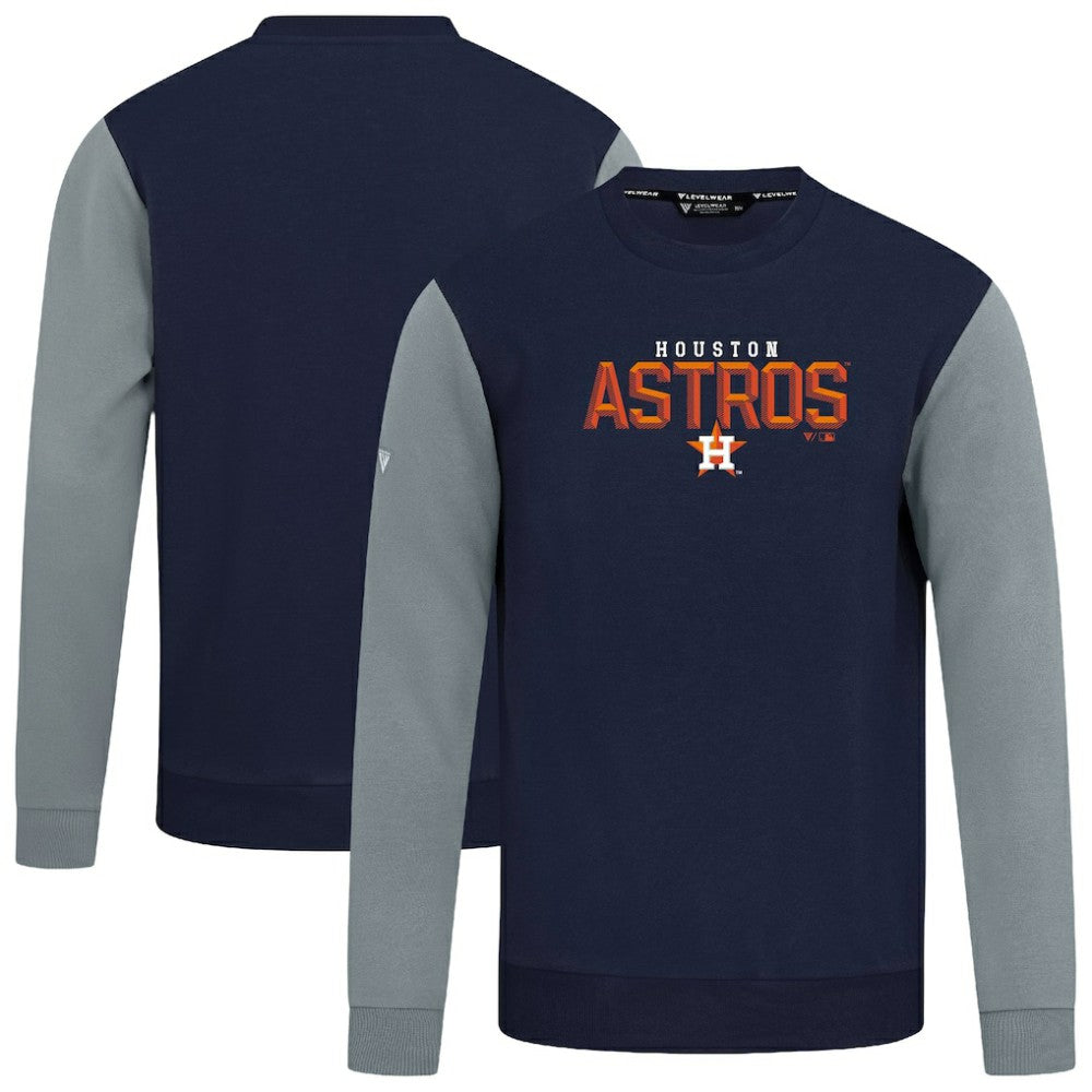 Houston Astros Levelwear Throwback Ultimate Carve Sweatshirt - Navy - MLB Online