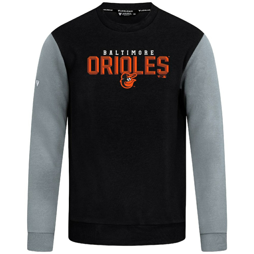 Baltimore Orioles Levelwear Throwback Ultimate Carve Sweatshirt - Black - MLB Discount