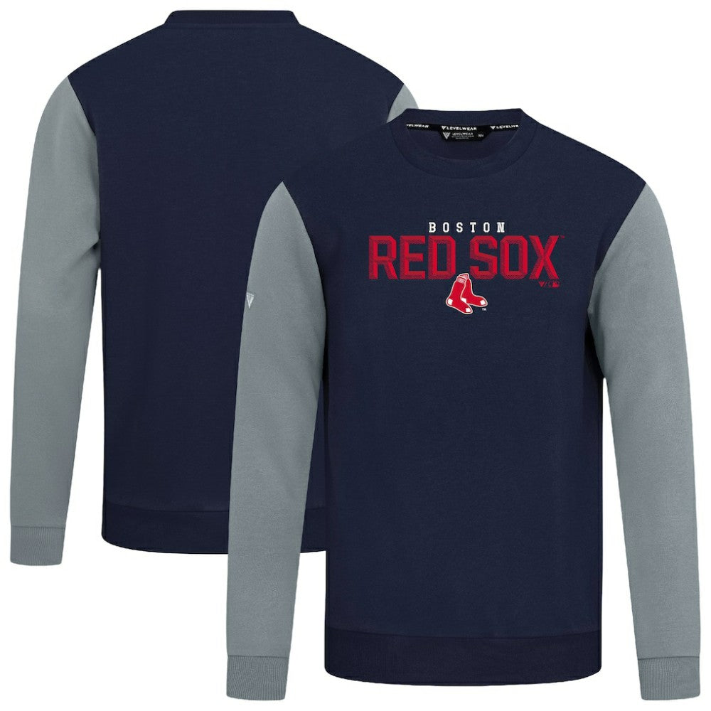 Boston Red Sox Levelwear Throwback Ultimate Carve Sweatshirt - Navy - MLB Sale