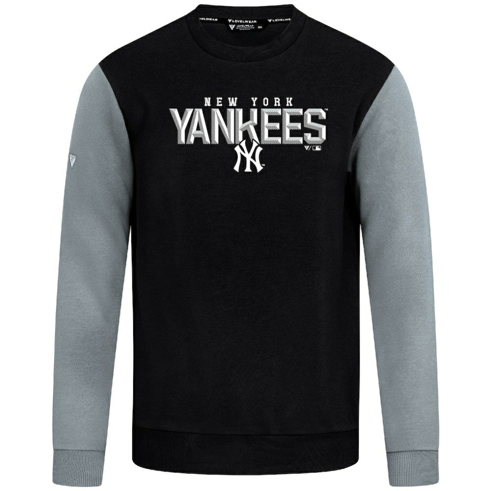 New York Yankees Levelwear Throwback Ultimate Carve Sweatshirt - Black - MLB Online