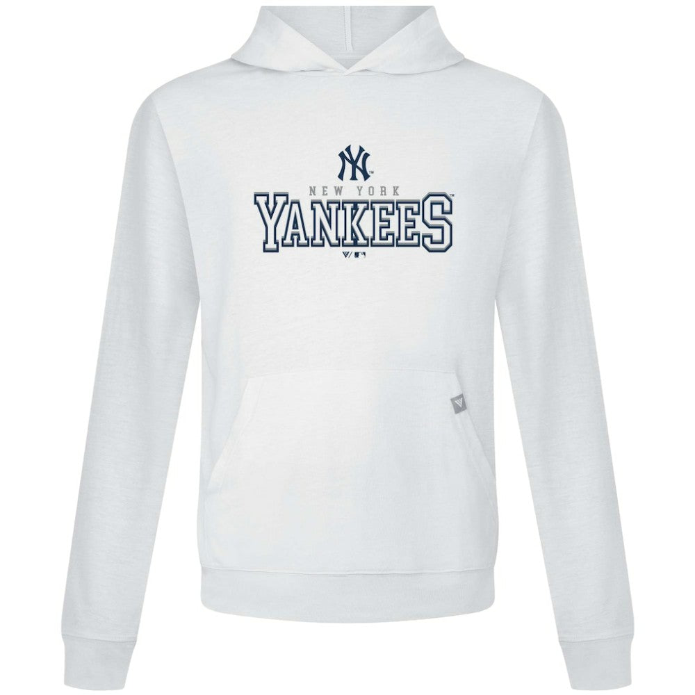 New York Yankees Levelwear Relay Journey Pullover Hoodie - White - MLB Discount