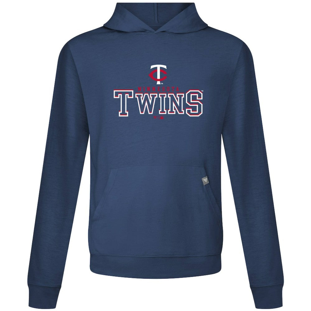 Minnesota Twins Levelwear Relay Journey Pullover Hoodie - Navy - MLB Lifestyle