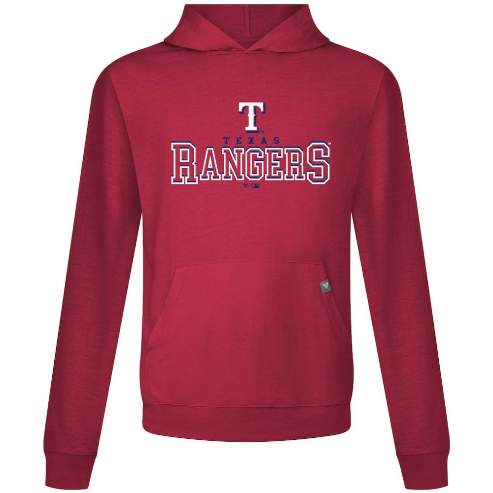 Texas Rangers Levelwear Relay Journey Pullover Hoodie - Red - MLB Lifestyle