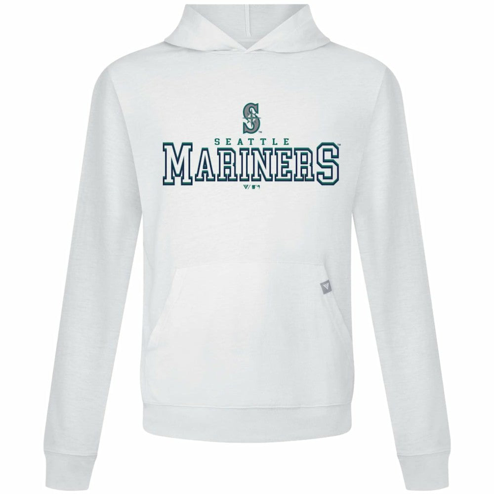 Seattle Mariners Levelwear Relay Journey Pullover Hoodie - White - MLB Lifestyle