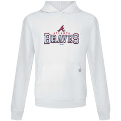 Atlanta Braves Levelwear Relay Journey Pullover Hoodie - White - MLB Lifestyle