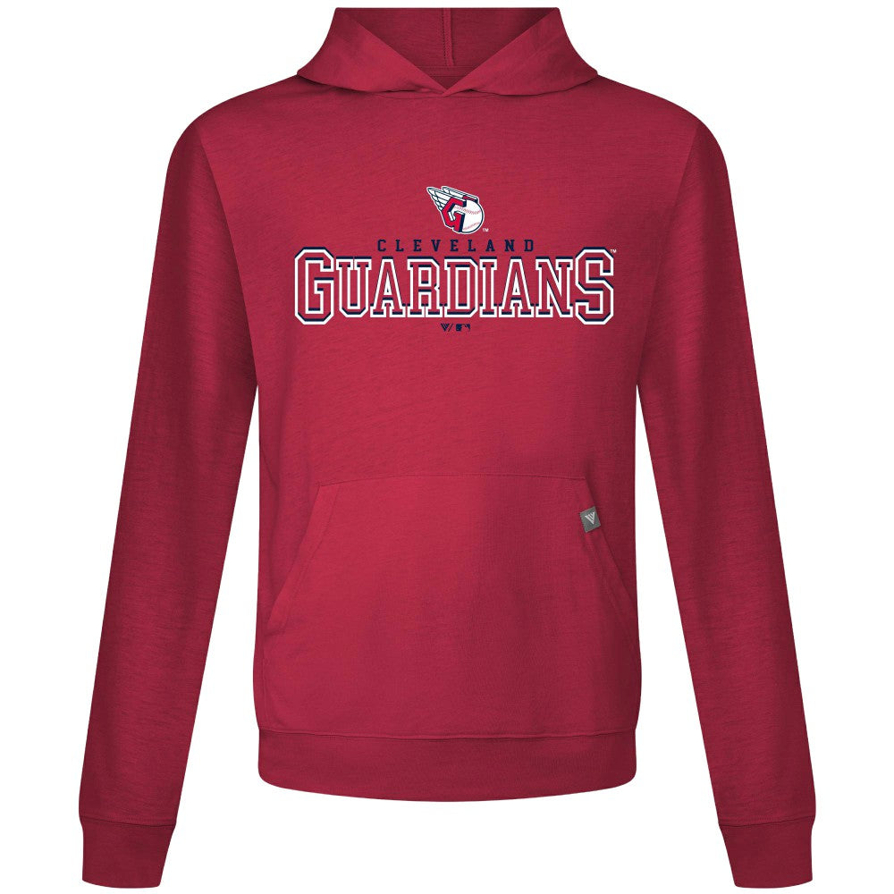 Cleveland Guardians Levelwear Relay Journey Pullover Hoodie - Red - MLB Lifestyle