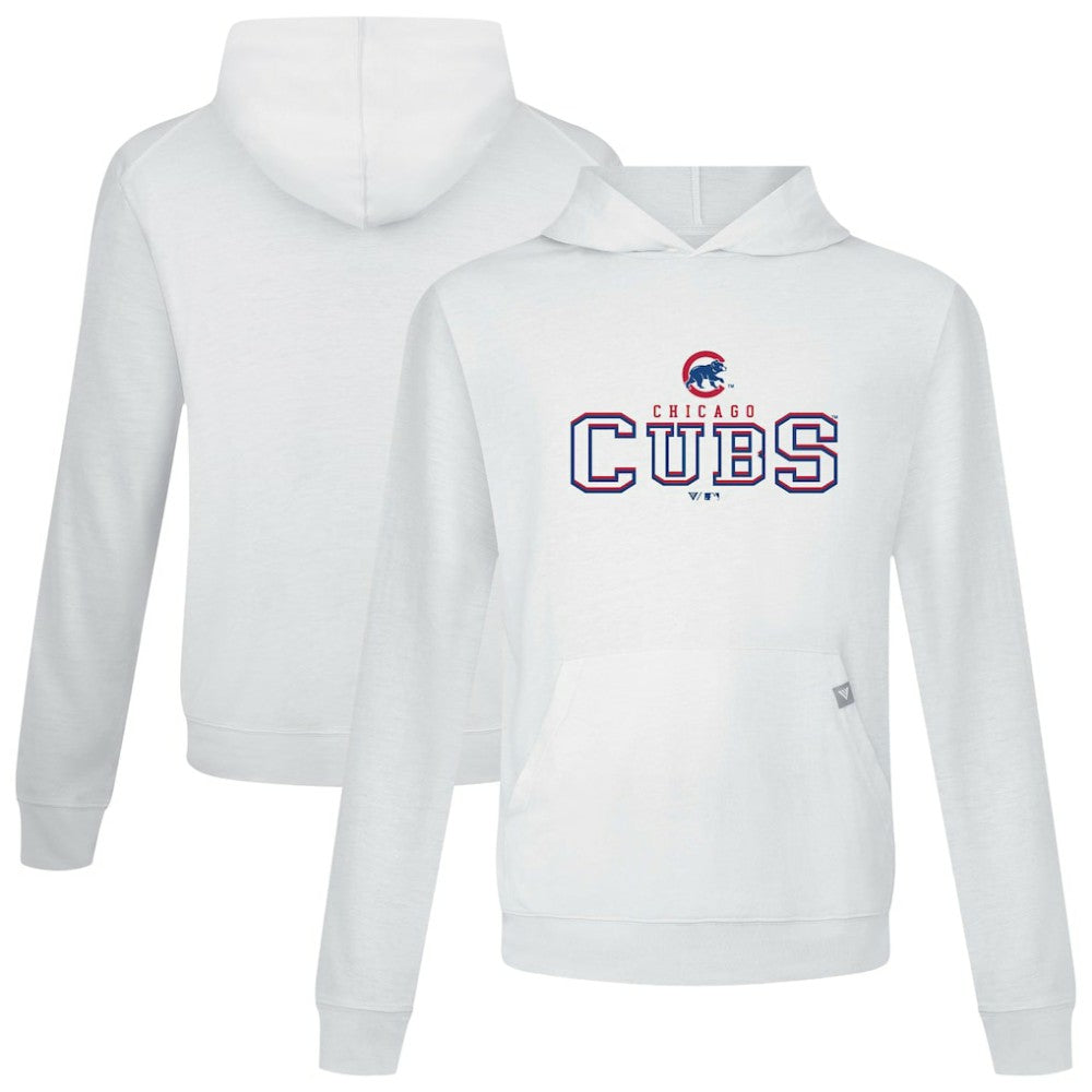 Chicago Cubs Levelwear Relay Journey Pullover Hoodie - White - MLB Lifestyle