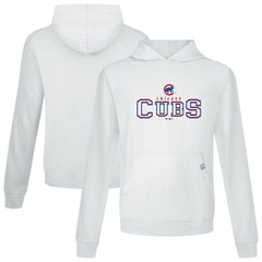 Chicago Cubs Levelwear Relay Journey Pullover Hoodie - White - MLB Lifestyle