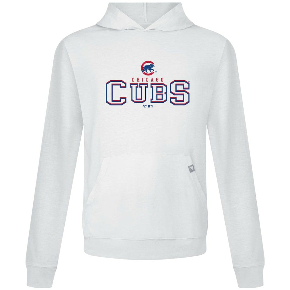 Chicago Cubs Levelwear Relay Journey Pullover Hoodie - White - MLB Lifestyle
