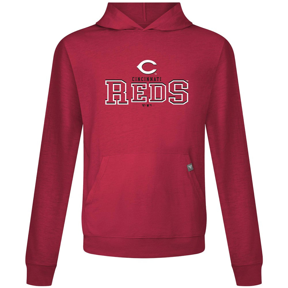 Cincinnati Reds Levelwear Relay Journey Pullover Hoodie - Red - MLB Discount