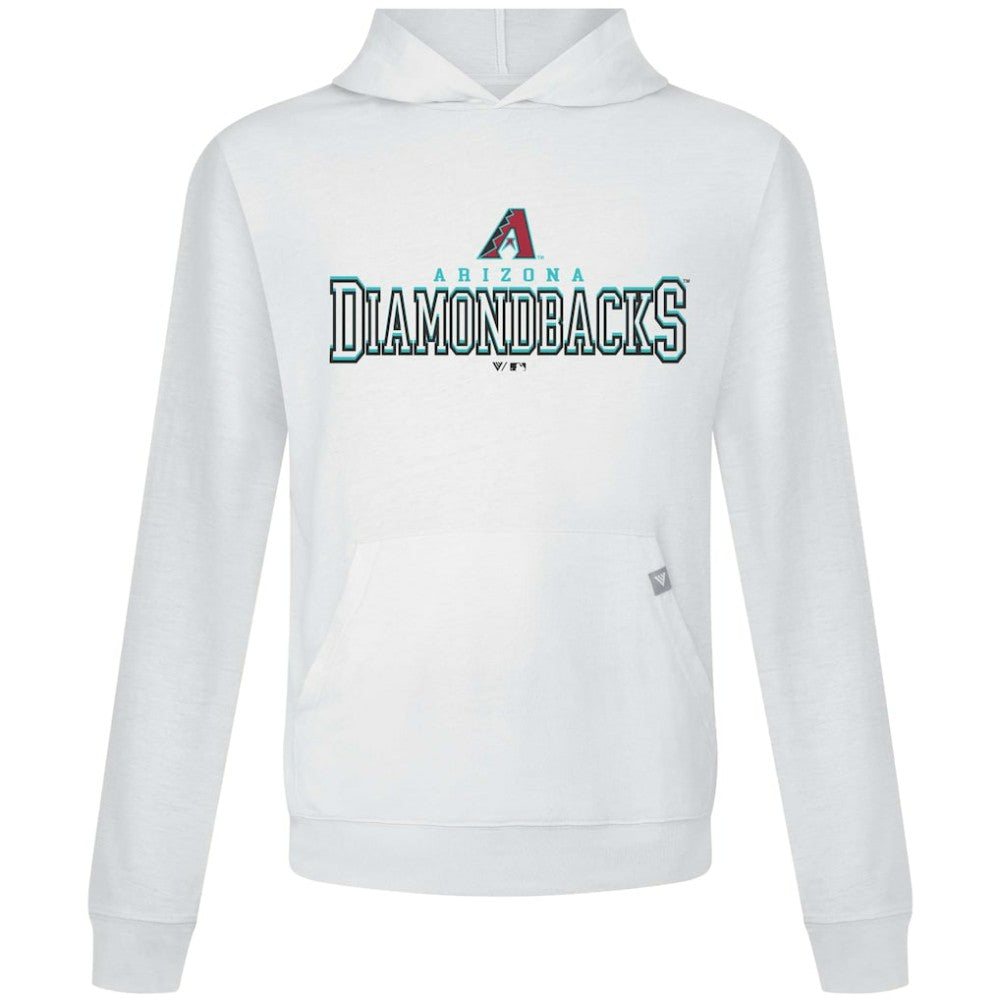 Arizona Diamondbacks Levelwear Relay Journey Pullover Hoodie - White - MLB Lifestyle
